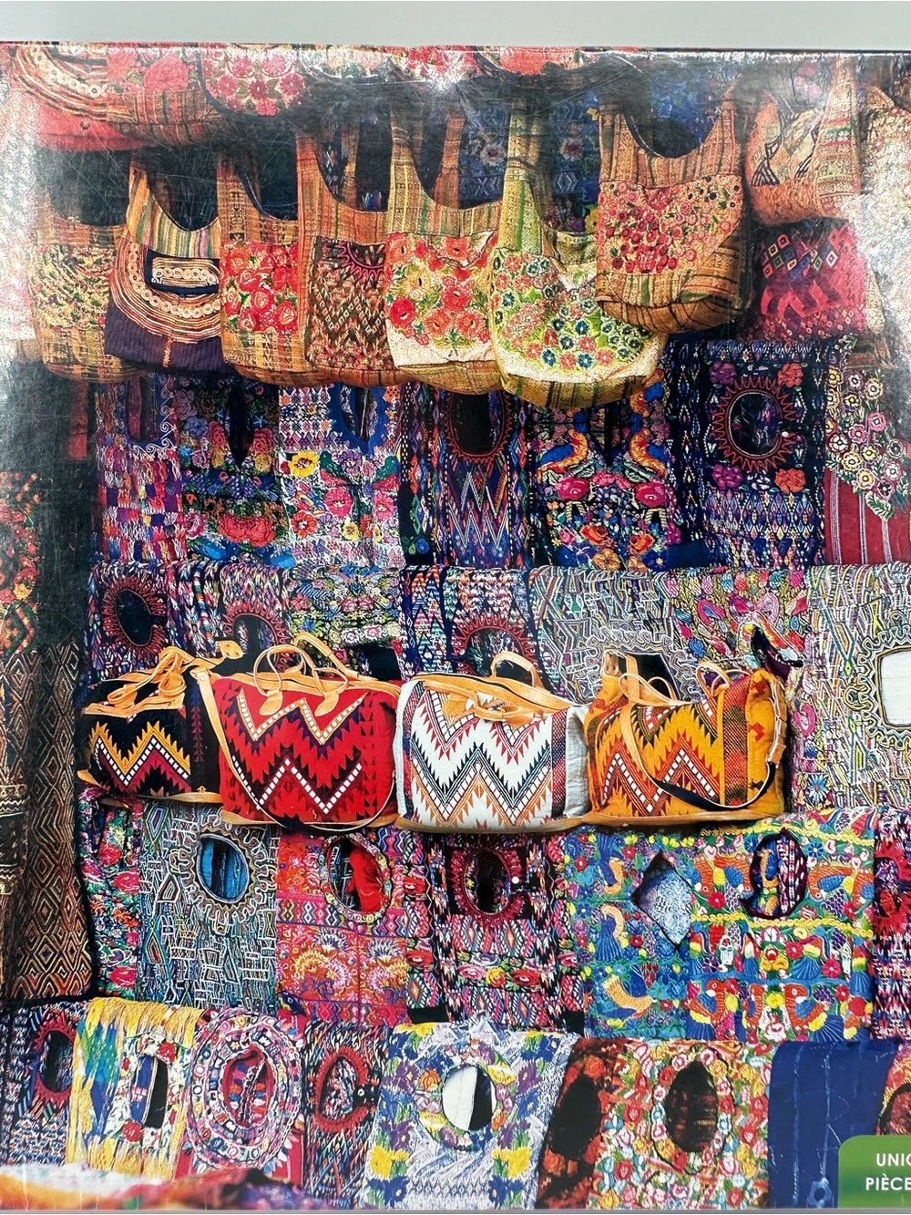Handbag Mayan Textiles 1500 Pc Puzzle Colorluxe by Scott B Rosen Unique Shapes